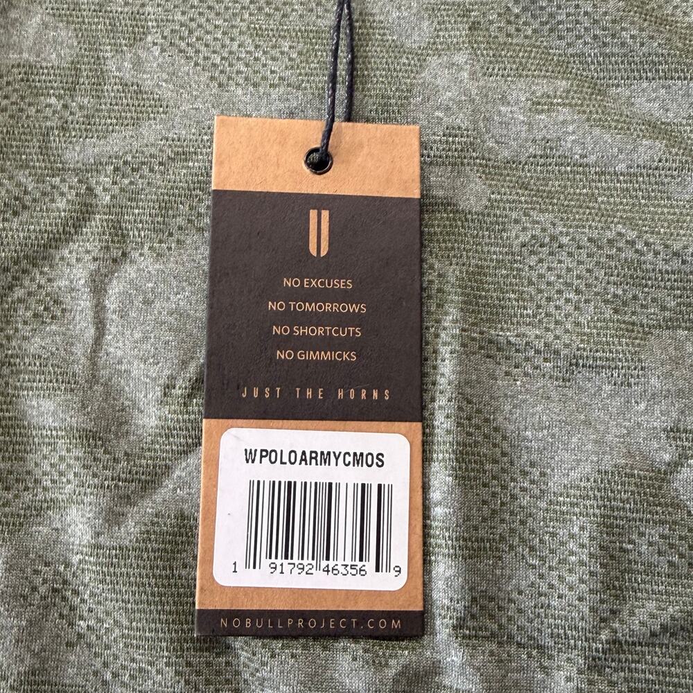 NWT NOBULL Women’s Camo Performance Polo Green Size S - Picture 4 of 7